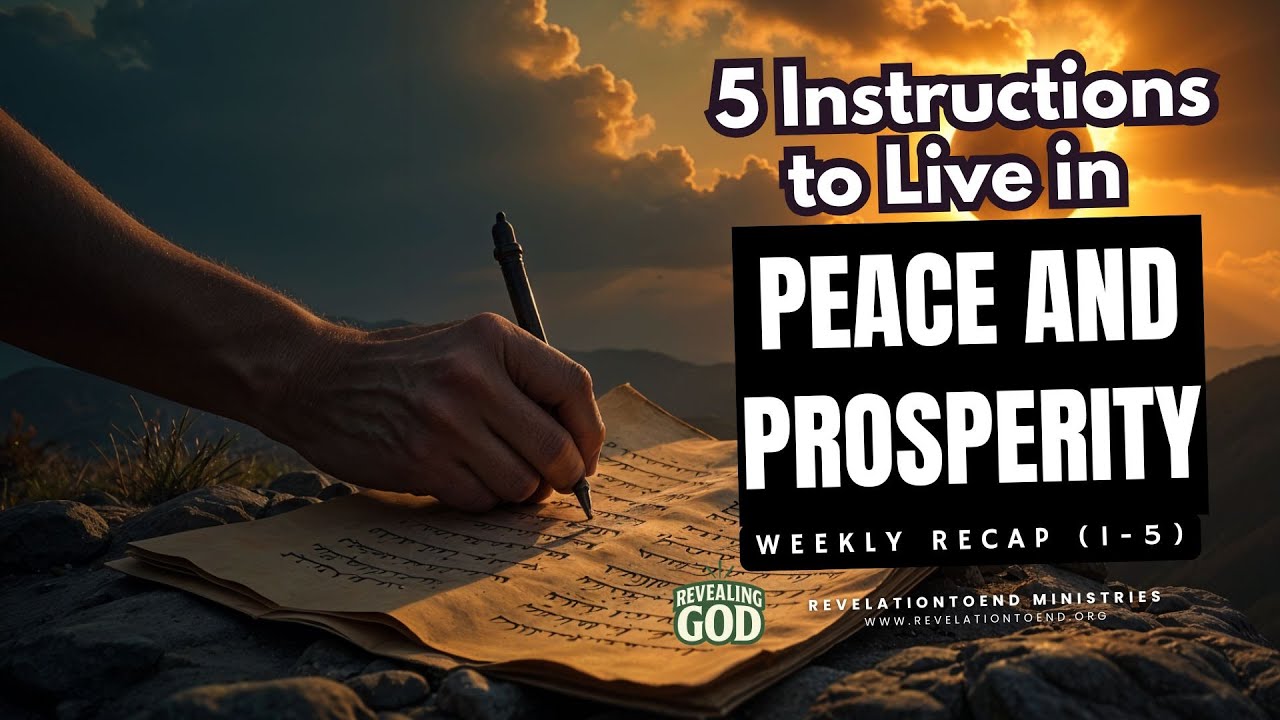 5 Instructions to Live in Peace and Prosperity (RECAP 1-5)